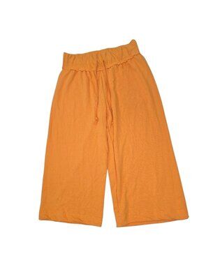 Free people wide Beach pants in orange women's size L